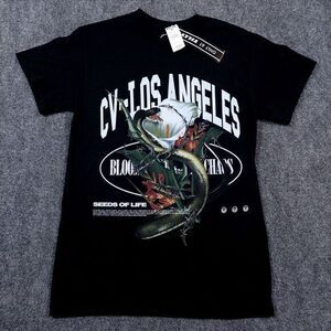 CV-Los Angeles T-Shirt Size Small Black Seeds Of‎ Life